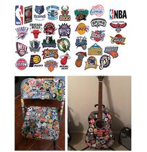 32Pcs NBA Stickers Basketball Team Logo Set Cartoon Mixture